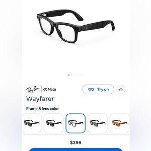 Ray-Ban Meta glasses Wayfarer Black